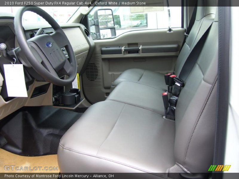 Oxford White / Medium Stone 2010 Ford F250 Super Duty FX4 Regular Cab 4x4
