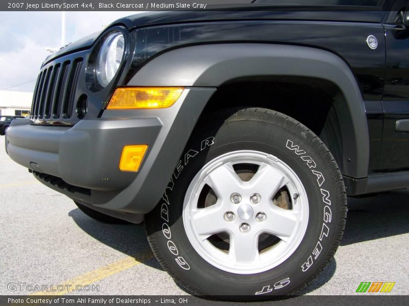Black Clearcoat / Medium Slate Gray 2007 Jeep Liberty Sport 4x4