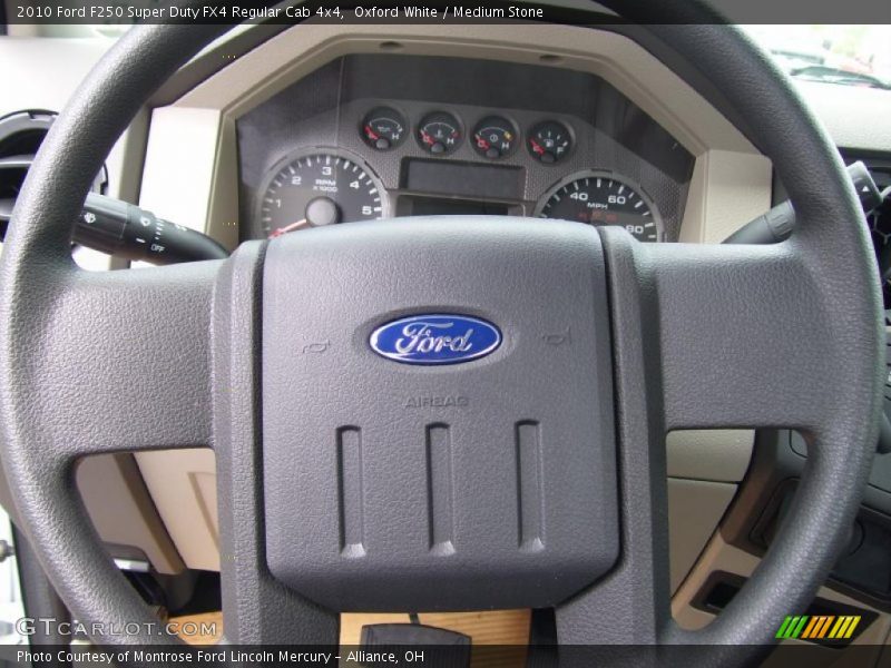 Oxford White / Medium Stone 2010 Ford F250 Super Duty FX4 Regular Cab 4x4