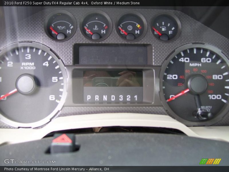 Oxford White / Medium Stone 2010 Ford F250 Super Duty FX4 Regular Cab 4x4