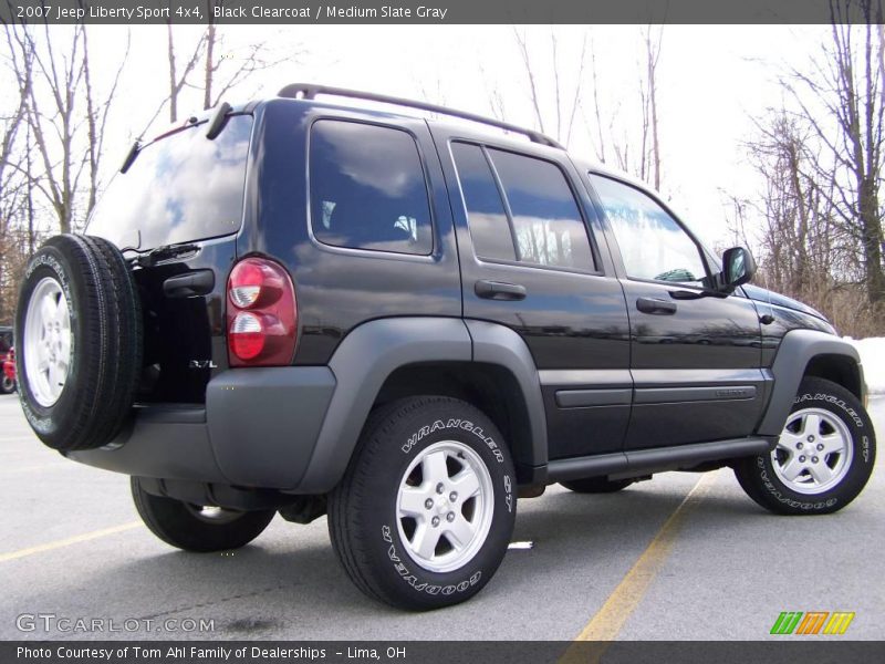 Black Clearcoat / Medium Slate Gray 2007 Jeep Liberty Sport 4x4