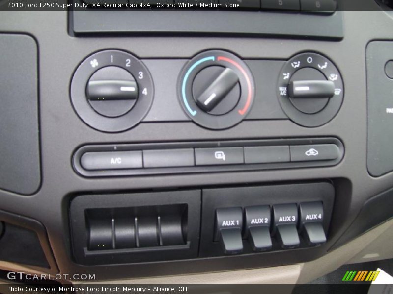 Oxford White / Medium Stone 2010 Ford F250 Super Duty FX4 Regular Cab 4x4