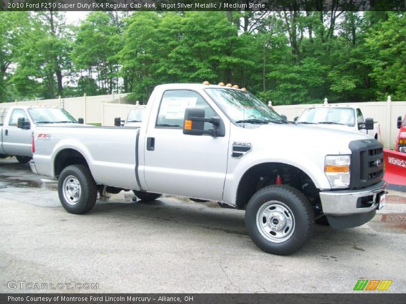 Ingot Silver Metallic / Medium Stone 2010 Ford F250 Super Duty FX4 Regular Cab 4x4