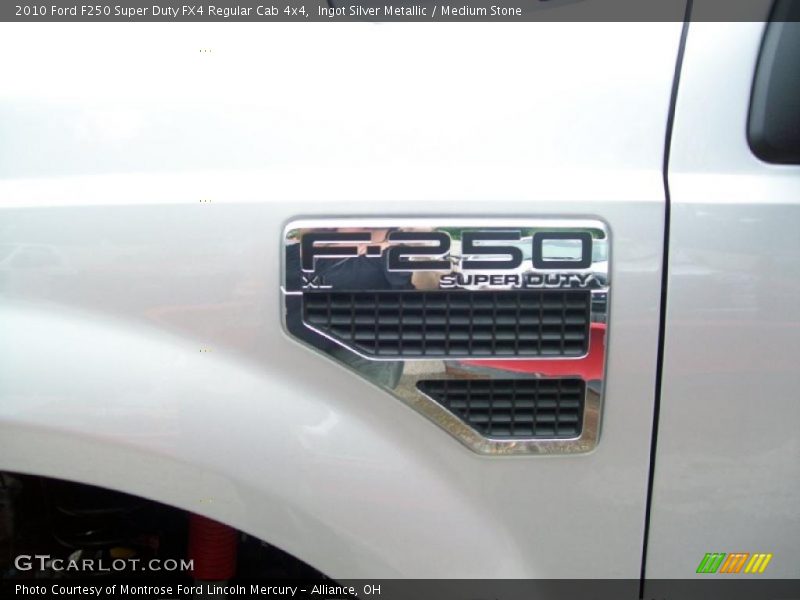 Ingot Silver Metallic / Medium Stone 2010 Ford F250 Super Duty FX4 Regular Cab 4x4