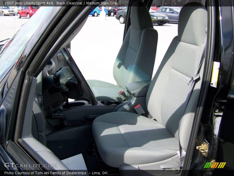 Black Clearcoat / Medium Slate Gray 2007 Jeep Liberty Sport 4x4