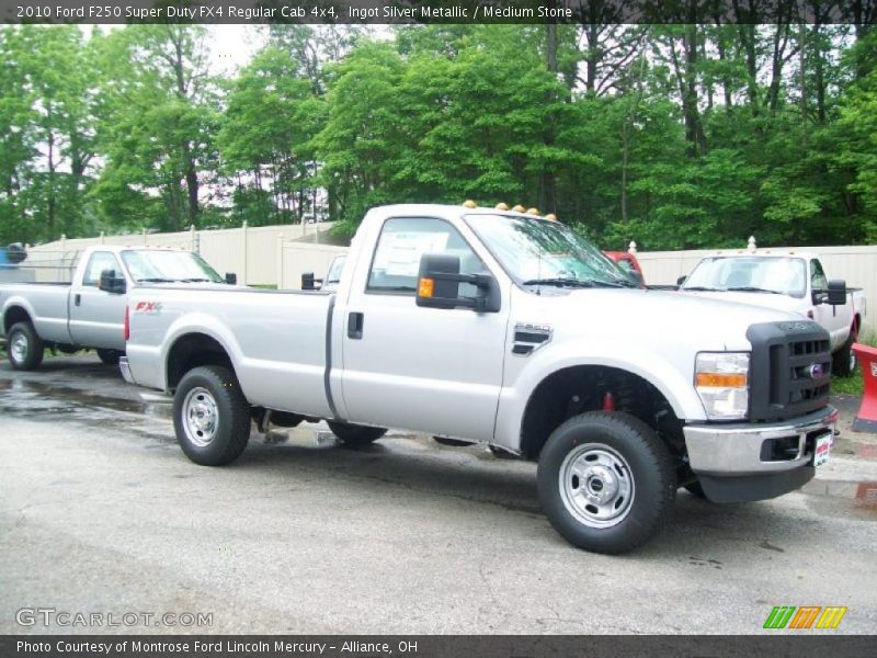Ingot Silver Metallic / Medium Stone 2010 Ford F250 Super Duty FX4 Regular Cab 4x4