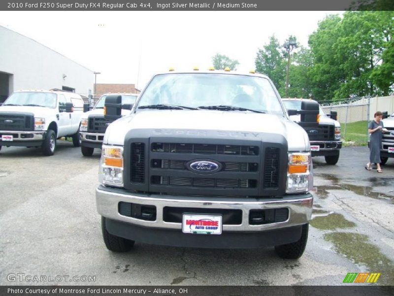 Ingot Silver Metallic / Medium Stone 2010 Ford F250 Super Duty FX4 Regular Cab 4x4