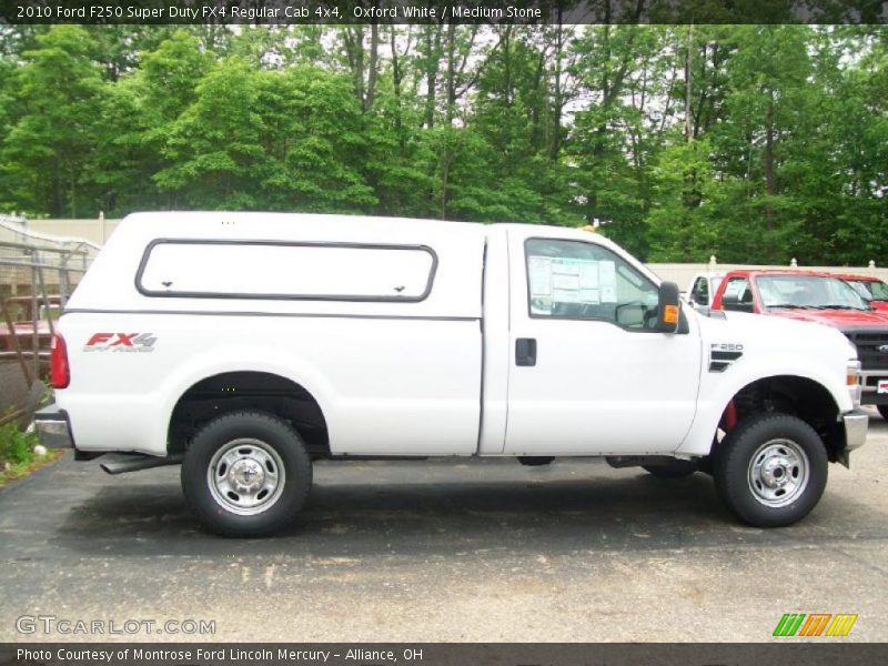 Oxford White / Medium Stone 2010 Ford F250 Super Duty FX4 Regular Cab 4x4