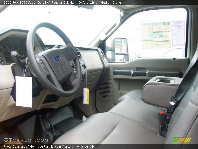 Oxford White / Medium Stone 2010 Ford F250 Super Duty FX4 Regular Cab 4x4