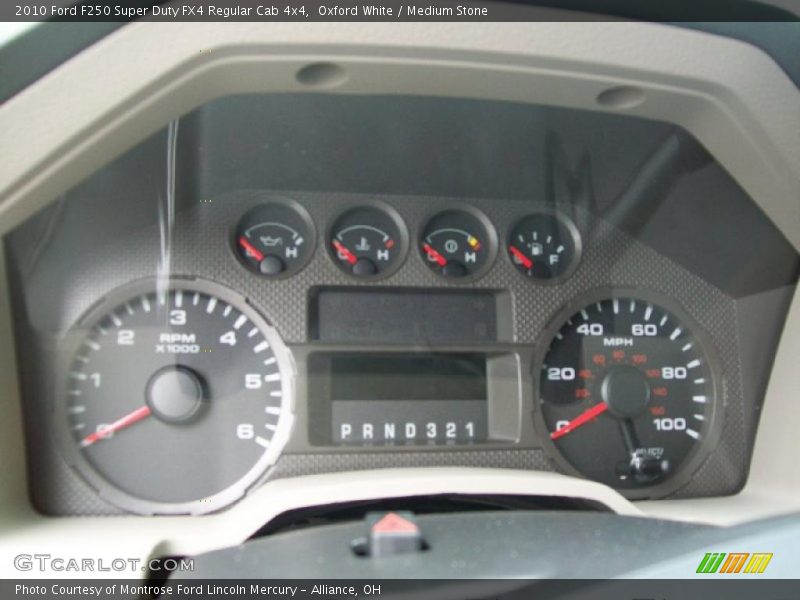 Oxford White / Medium Stone 2010 Ford F250 Super Duty FX4 Regular Cab 4x4