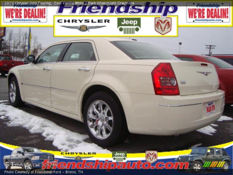Cool Vanilla White / Dark Khaki/Light Graystone 2010 Chrysler 300 Touring