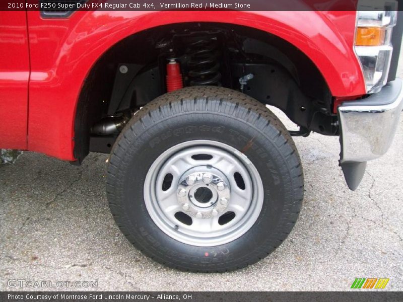 Vermillion Red / Medium Stone 2010 Ford F250 Super Duty FX4 Regular Cab 4x4