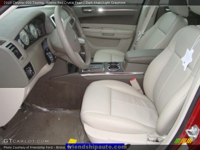 Inferno Red Crystal Pearl / Dark Khaki/Light Graystone 2010 Chrysler 300 Touring