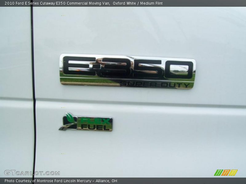 Oxford White / Medium Flint 2010 Ford E Series Cutaway E350 Commercial Moving Van