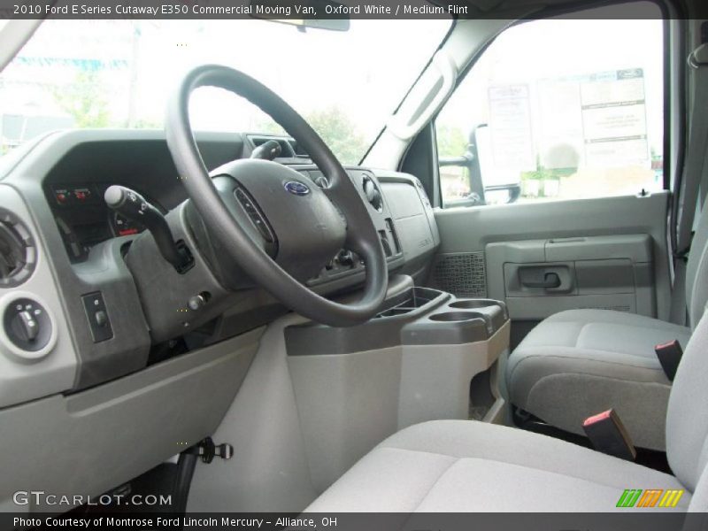 Oxford White / Medium Flint 2010 Ford E Series Cutaway E350 Commercial Moving Van