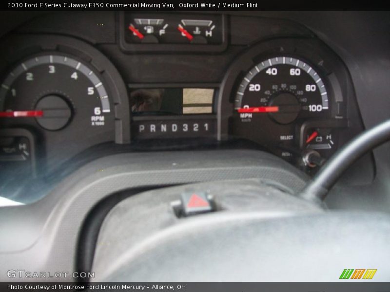 Oxford White / Medium Flint 2010 Ford E Series Cutaway E350 Commercial Moving Van