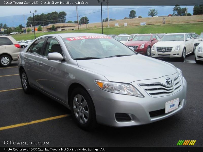 Classic Silver Metallic / Ash Gray 2010 Toyota Camry LE