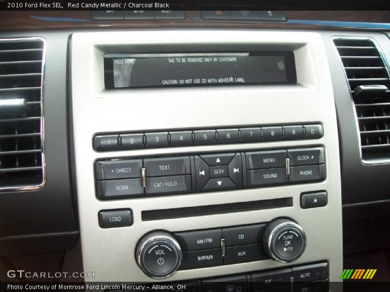 Red Candy Metallic / Charcoal Black 2010 Ford Flex SEL