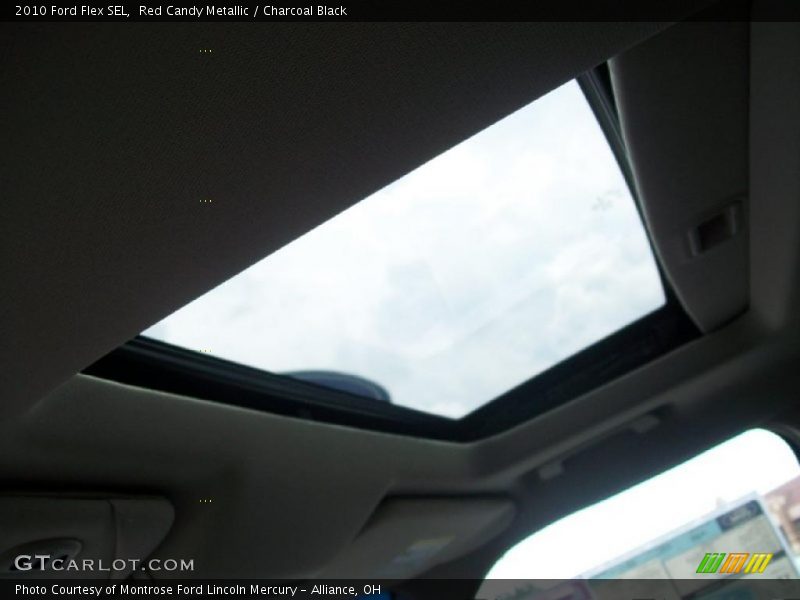 Red Candy Metallic / Charcoal Black 2010 Ford Flex SEL