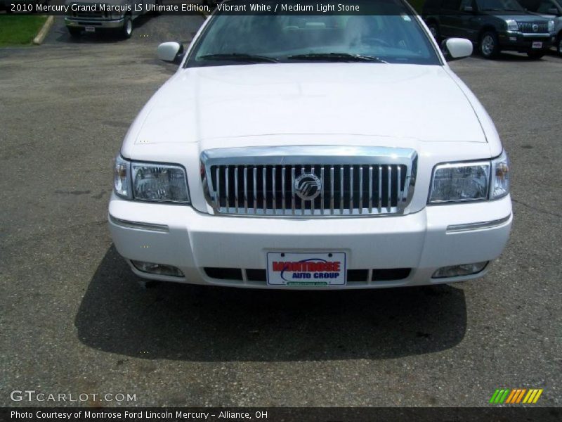 Vibrant White / Medium Light Stone 2010 Mercury Grand Marquis LS Ultimate Edition