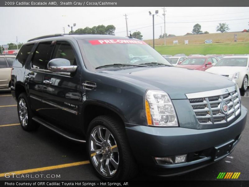 Stealth Gray / Cocoa/Cashmere 2009 Cadillac Escalade AWD