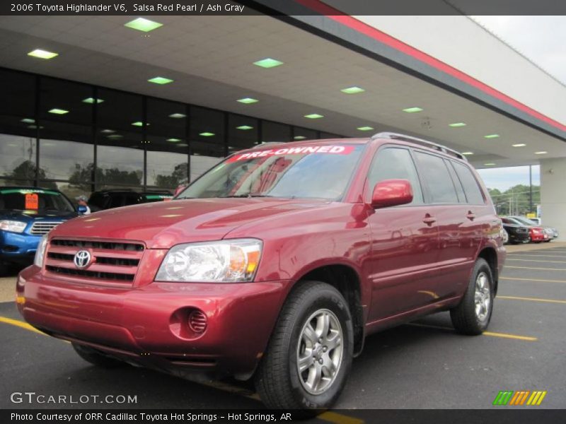 Salsa Red Pearl / Ash Gray 2006 Toyota Highlander V6