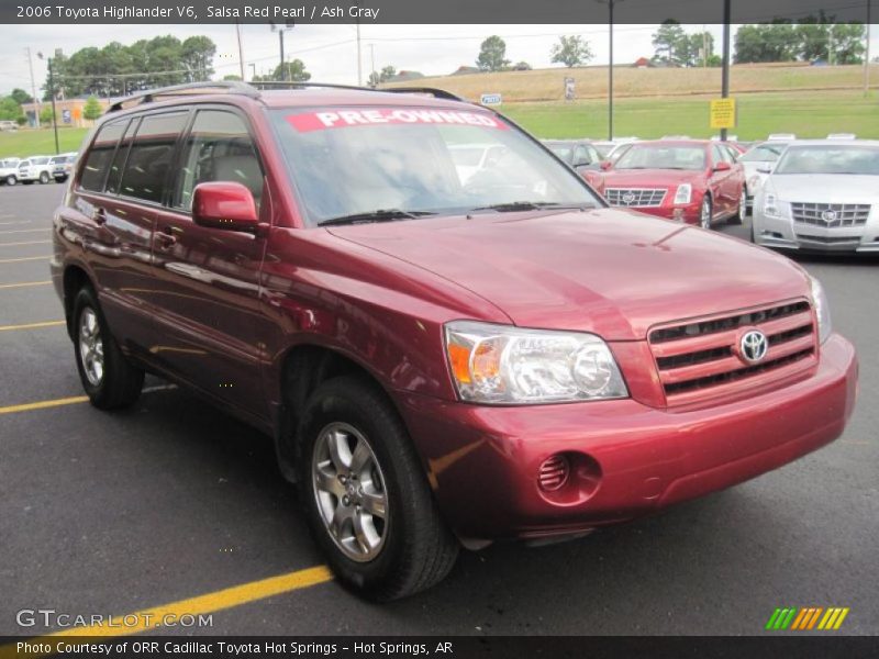 Salsa Red Pearl / Ash Gray 2006 Toyota Highlander V6