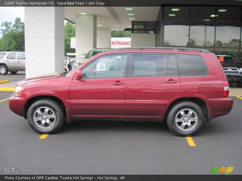 Salsa Red Pearl / Ash Gray 2006 Toyota Highlander V6
