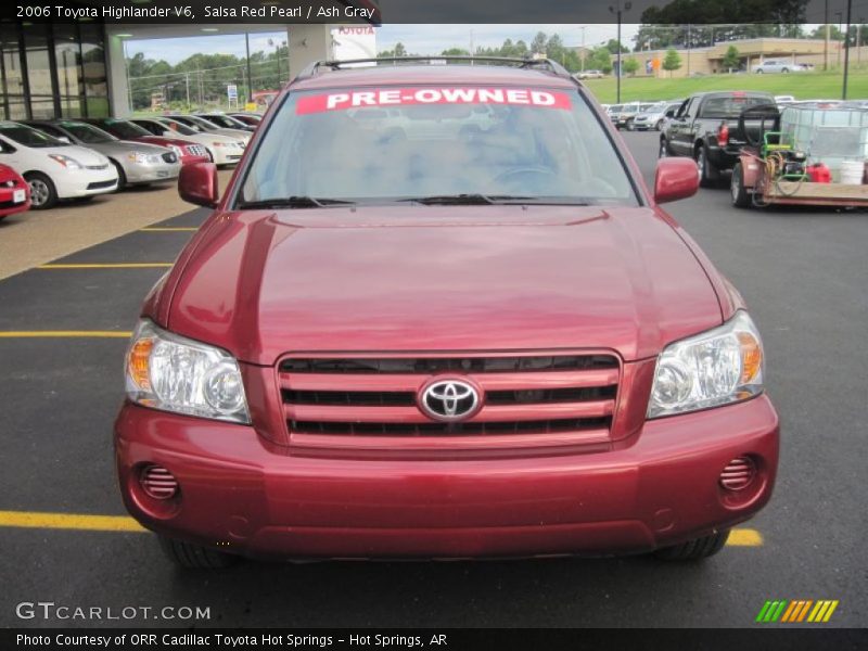Salsa Red Pearl / Ash Gray 2006 Toyota Highlander V6
