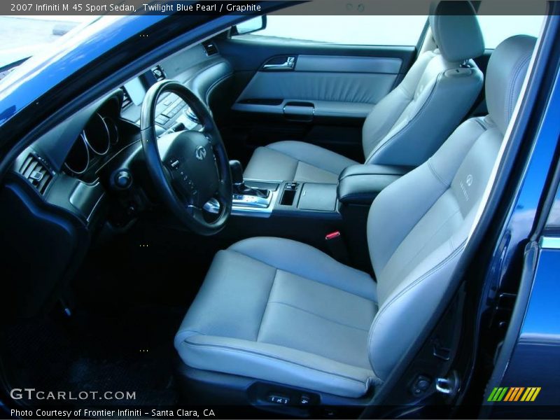 Twilight Blue Pearl / Graphite 2007 Infiniti M 45 Sport Sedan