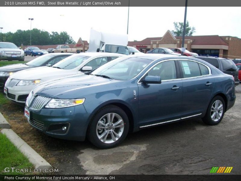 Steel Blue Metallic / Light Camel/Olive Ash 2010 Lincoln MKS FWD
