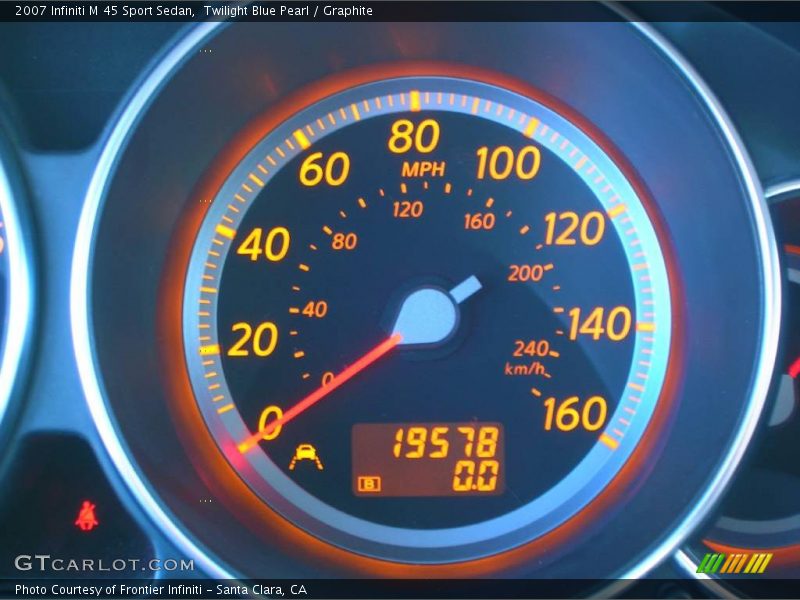 Twilight Blue Pearl / Graphite 2007 Infiniti M 45 Sport Sedan