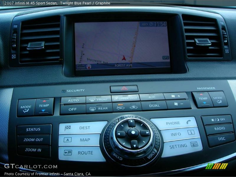Twilight Blue Pearl / Graphite 2007 Infiniti M 45 Sport Sedan