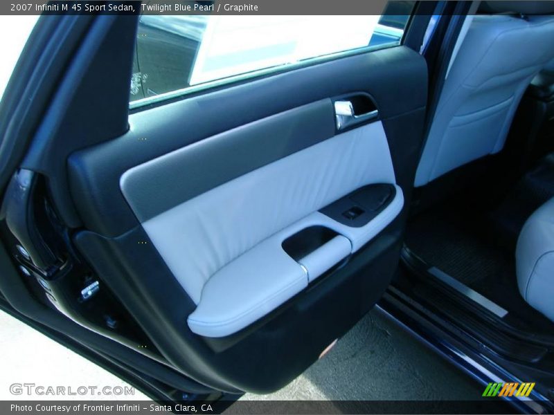 Twilight Blue Pearl / Graphite 2007 Infiniti M 45 Sport Sedan