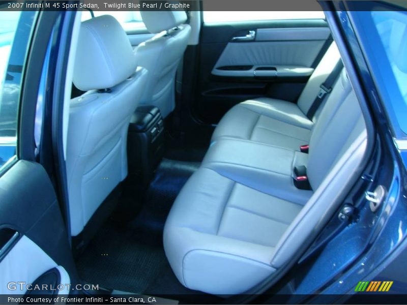 Twilight Blue Pearl / Graphite 2007 Infiniti M 45 Sport Sedan