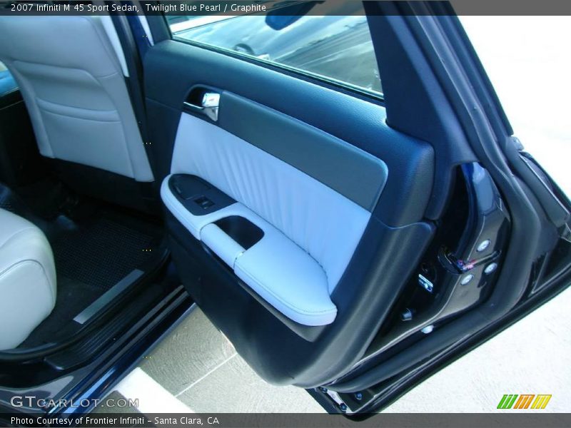 Twilight Blue Pearl / Graphite 2007 Infiniti M 45 Sport Sedan