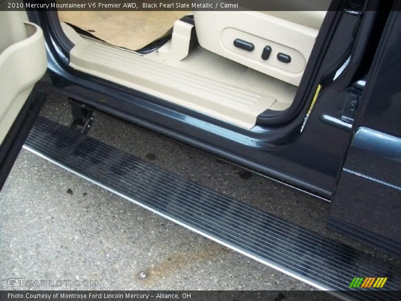 Black Pearl Slate Metallic / Camel 2010 Mercury Mountaineer V6 Premier AWD