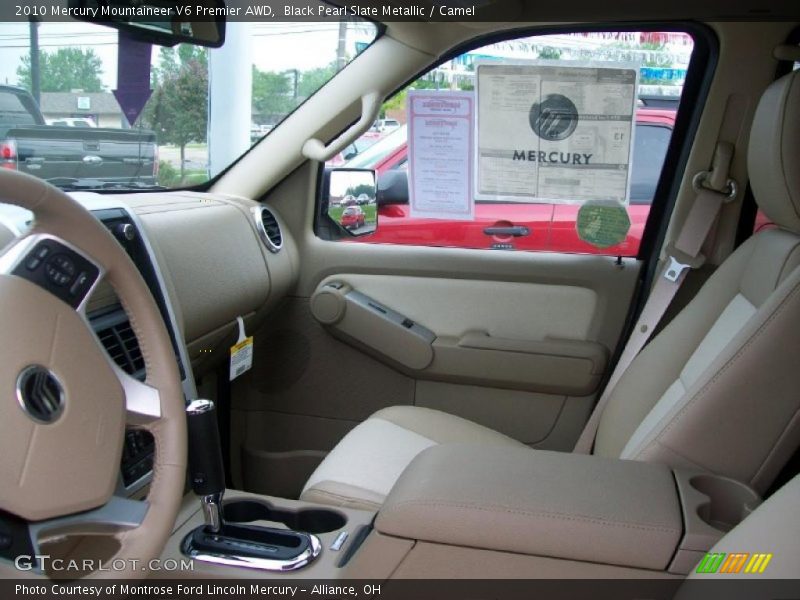Black Pearl Slate Metallic / Camel 2010 Mercury Mountaineer V6 Premier AWD