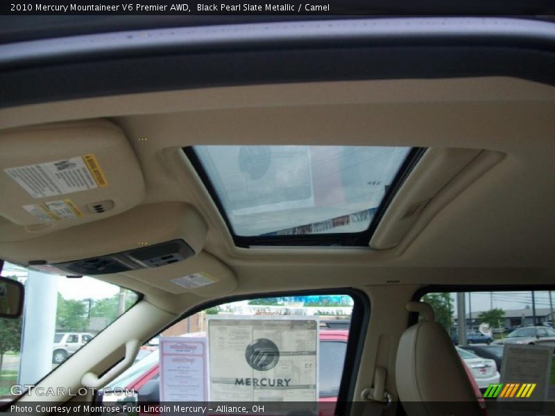 Black Pearl Slate Metallic / Camel 2010 Mercury Mountaineer V6 Premier AWD