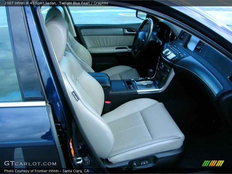 Twilight Blue Pearl / Graphite 2007 Infiniti M 45 Sport Sedan