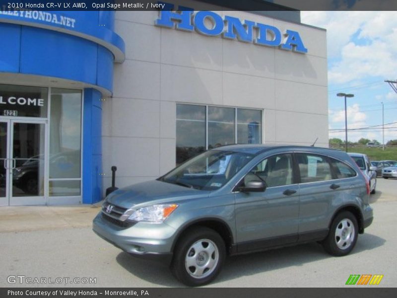 Opal Sage Metallic / Ivory 2010 Honda CR-V LX AWD