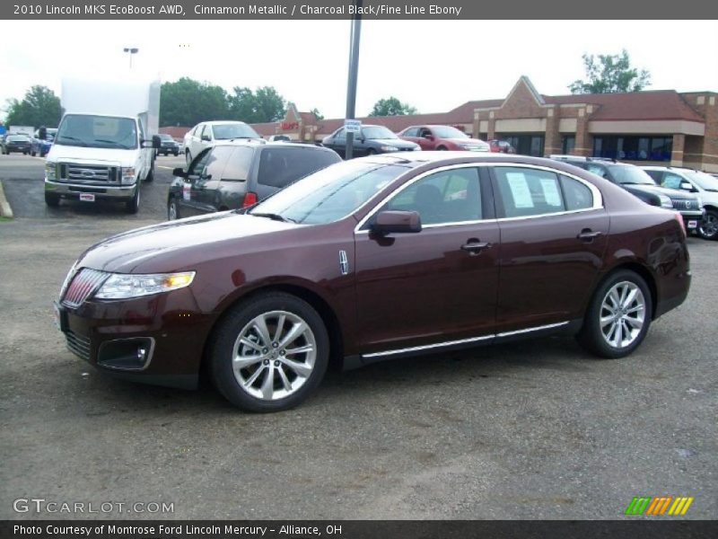 Cinnamon Metallic / Charcoal Black/Fine Line Ebony 2010 Lincoln MKS EcoBoost AWD
