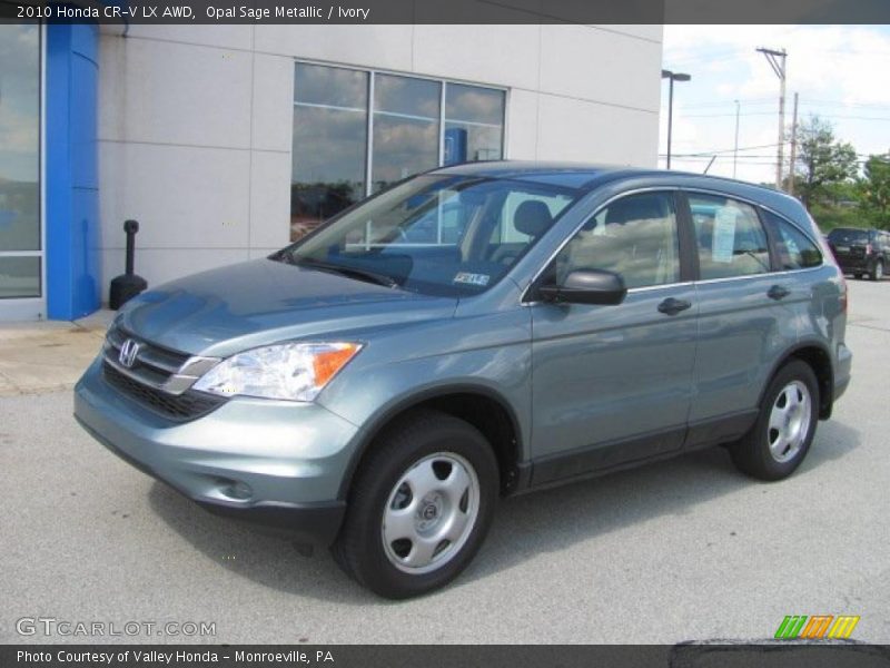 Opal Sage Metallic / Ivory 2010 Honda CR-V LX AWD