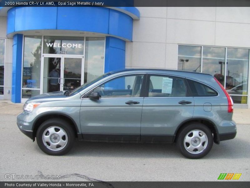 Opal Sage Metallic / Ivory 2010 Honda CR-V LX AWD