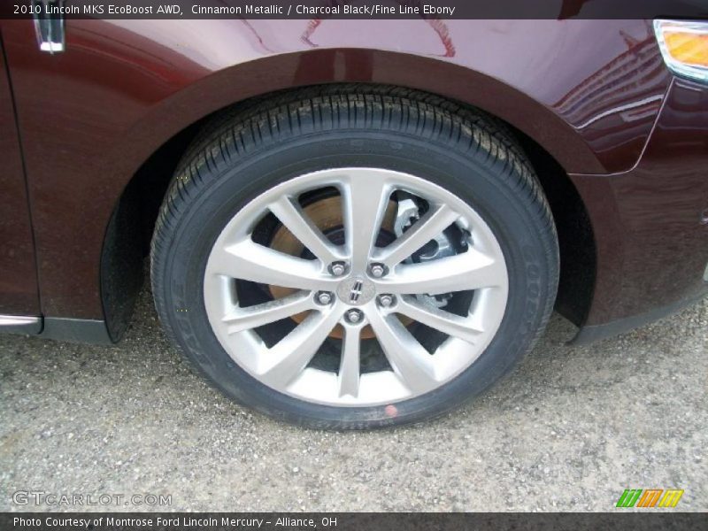 Cinnamon Metallic / Charcoal Black/Fine Line Ebony 2010 Lincoln MKS EcoBoost AWD