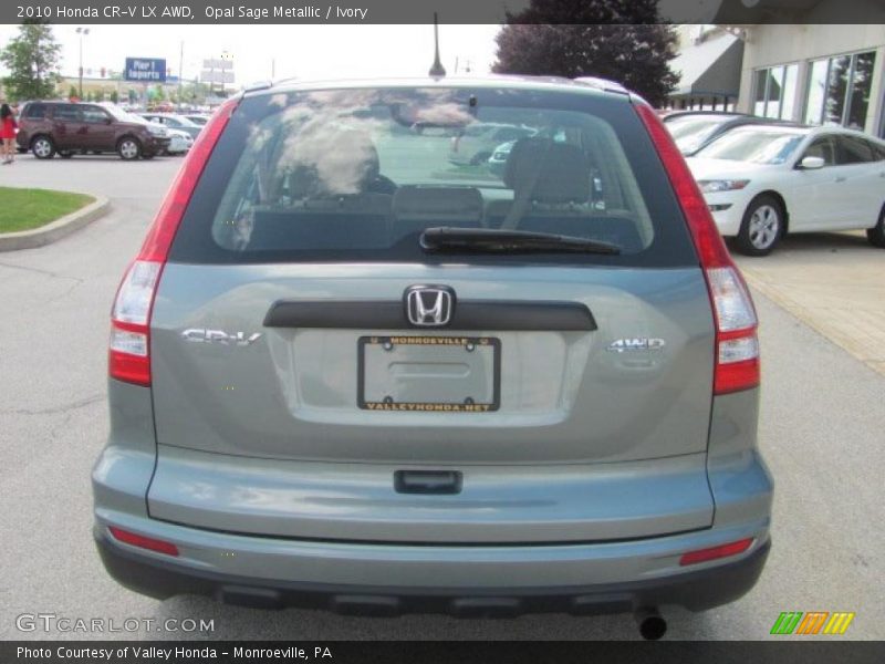 Opal Sage Metallic / Ivory 2010 Honda CR-V LX AWD