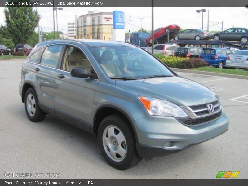 Opal Sage Metallic / Ivory 2010 Honda CR-V LX AWD