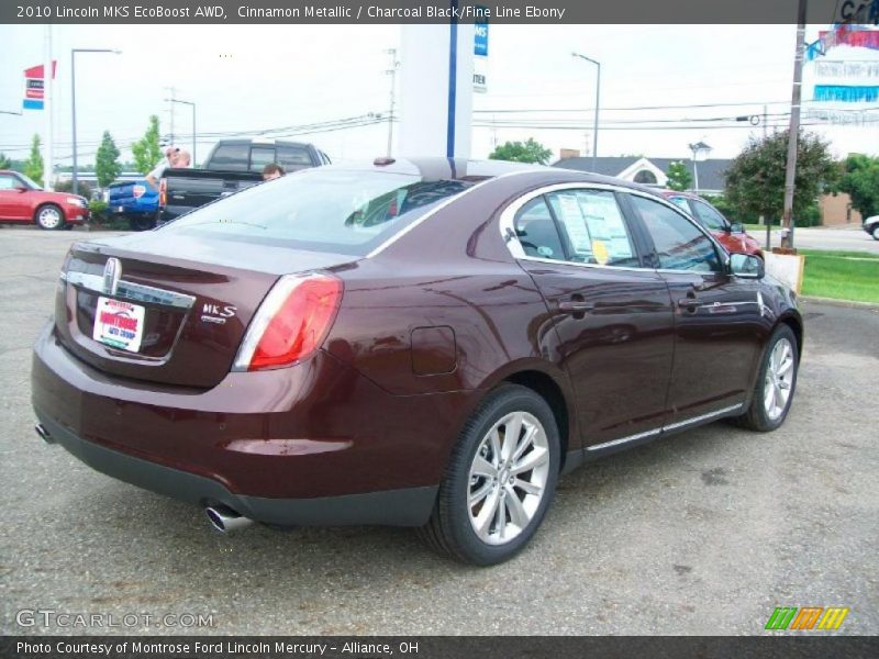 Cinnamon Metallic / Charcoal Black/Fine Line Ebony 2010 Lincoln MKS EcoBoost AWD
