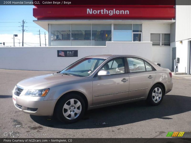 Golden Beige / Beige 2008 Hyundai Sonata GLS