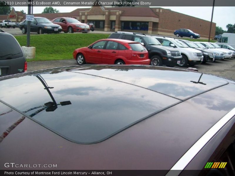 Cinnamon Metallic / Charcoal Black/Fine Line Ebony 2010 Lincoln MKS EcoBoost AWD